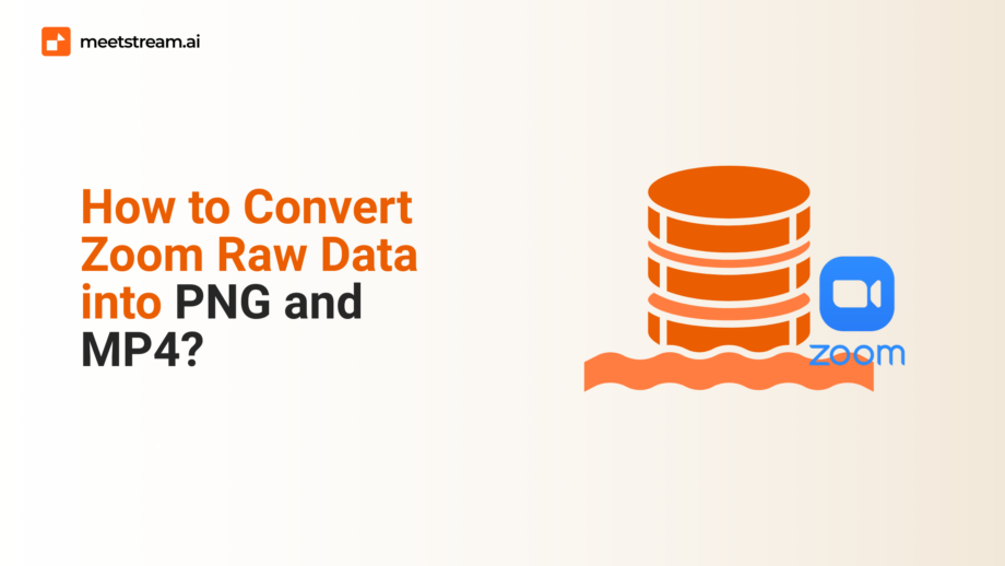 How to Convert Zoom Raw Data into PNG and MP4